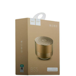 Портативный динамик Hoco BS5 Swirl wireless speaker Gold Золотой