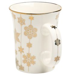 КРУЖКА LEFARD 310МЛ ЗОЛОТО СНЕЖИНКИ МАЛ УП=12ШТ