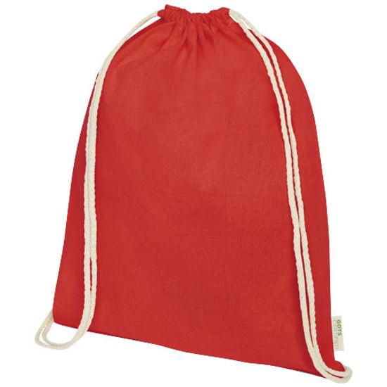 Рюкзак на шнурках Orissa из органического хлопка (стандарт GOTS), плотность 100 г/м²