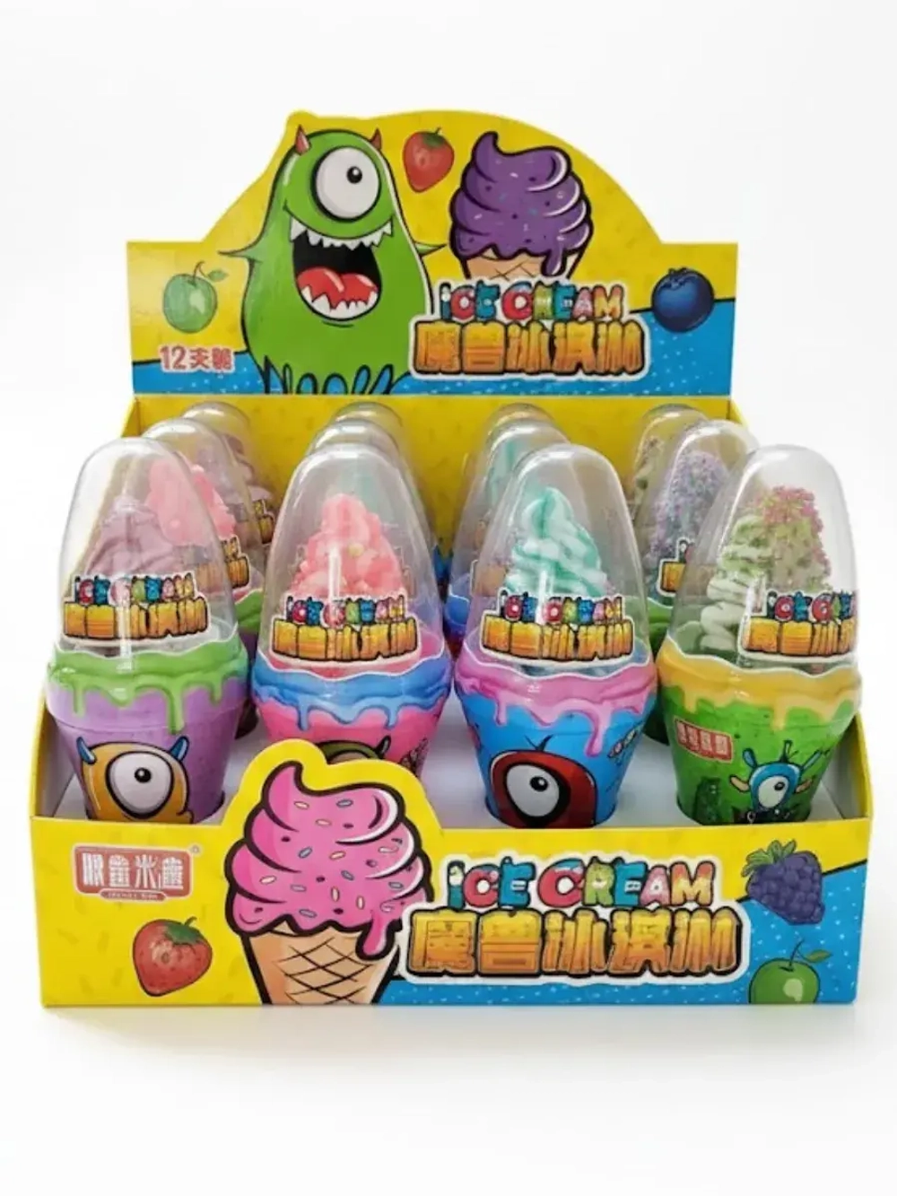 Леденцы с посыпкой Мороженое Монстрики 23 г * 6 шт