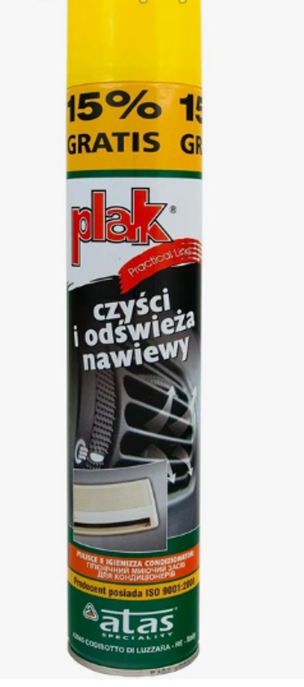 Очиститель кондиционера PLAK AIRCLIM 500мл LEMON с трубочкой