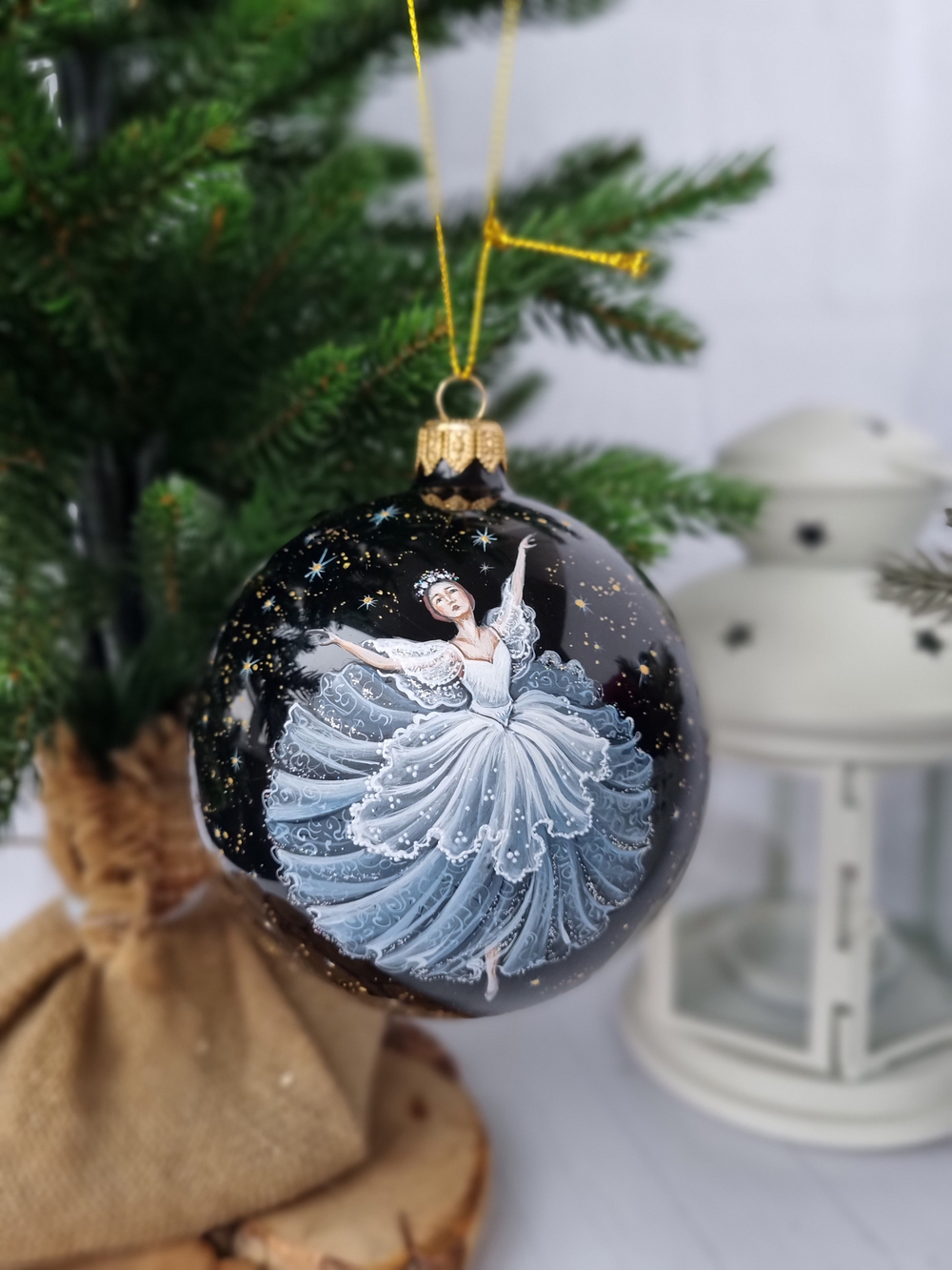 Шар стеклянный "Русский Балет", ручная роспись