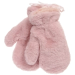 Варежки женские с мягким ворсом «Zima», цвет кремовый, эластичный манжет 6см, цвет пудинг, 12,5*26см, ( пакет с подвесом)