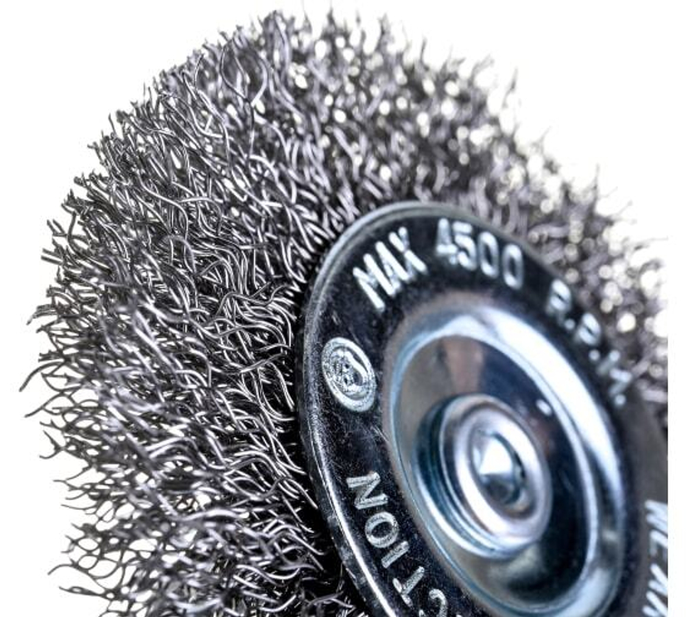 ЩЕТКА Д/ДРЕЛИ 75ММ ПЛОСКАЯ ВИТАЯ СИБРТЕХ 744487