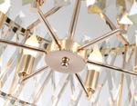Подвесная люстра с хрусталем TR5063/6 GD/CL золото/прозрачный E14/6 max 40W D500*295