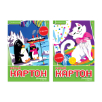 Картон белый А4 7л. "ХОББИ ТАЙМ" 2 вида (Альт)