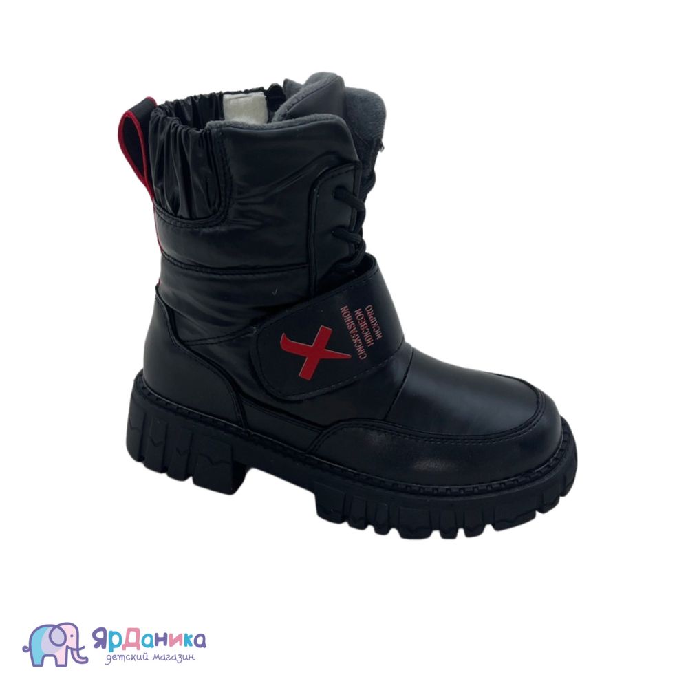 Зимние ботинки Alemy Kids черные YH-5620A