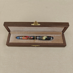 Ручка коллекционная с ручной росписью Палех "Москва.Кремль" в футляре