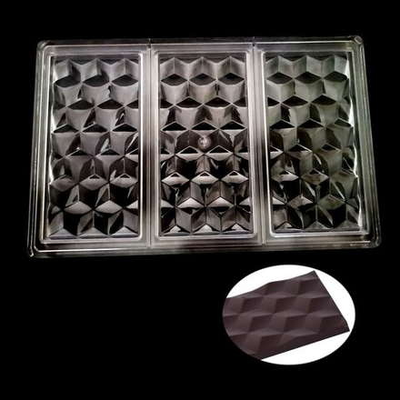 Форма для шоколада из поликарбоната Плитка Кристалл