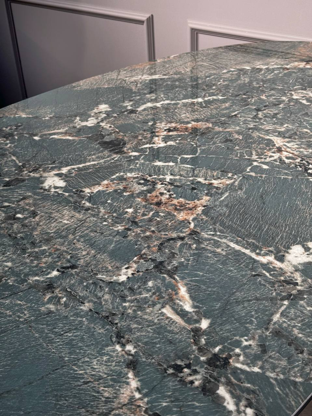 Стол обеденный Ist Casa Тренди, 180х90х75 см, малахитовый мрамор