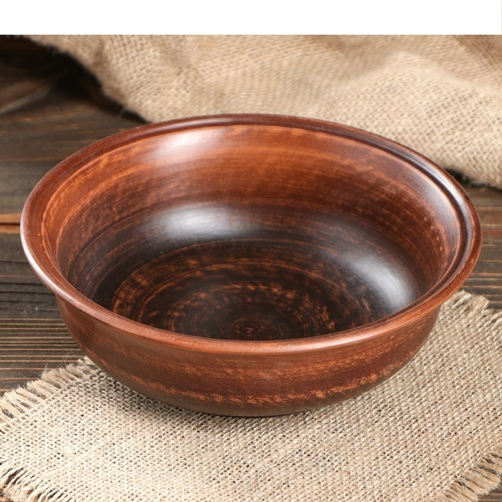 Глиняный салатник сред.