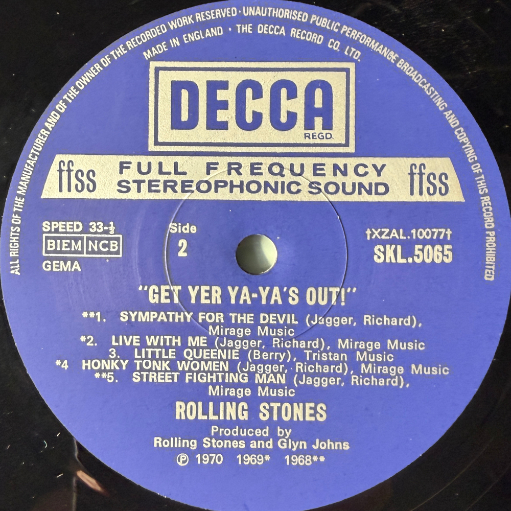 Виниловая пластинка The Rolling Stones ‎– Get Yer Ya-Ya's Out! - The Rolling Stones In Concert LP