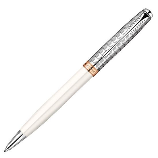 Шариковая ручка Parker Sonnet`11 Pearl CT K540, цвет: жемчужный/металлический, стержень: Mblack S0947340