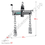KRAFTOOL 0.7 т, траверса для гидравлического крана (43415-0.7)