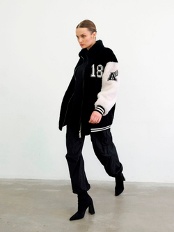 Куртка бомбер из шерсти, SilverFox (арт. S2302-001-7,9)