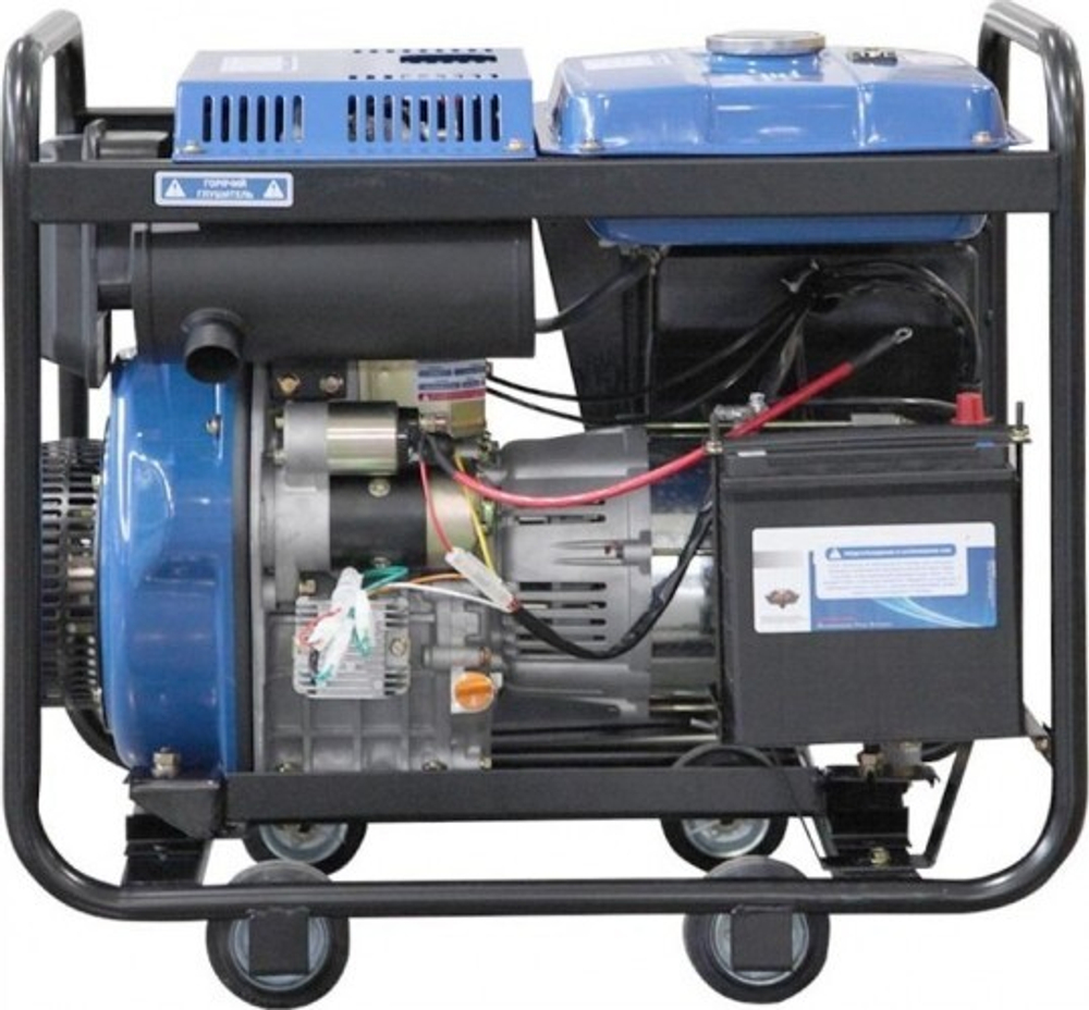 Электростанция дизельная с воздушным охлаждением ТСС SDG 6500 EHA открытая 100048