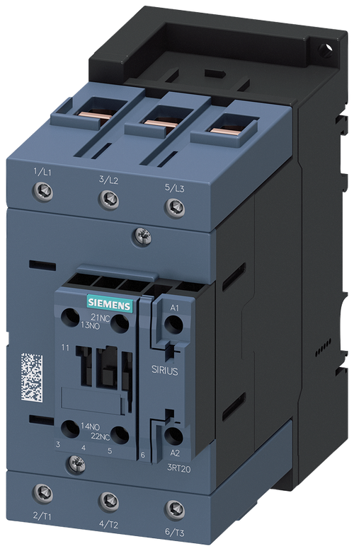 Siemens Контактор 3 ПОЛ  55КВТ/АС3/400В, Типоразмер S3, Блок-Контакты 1НО+1НЗ 3RT20471AP00