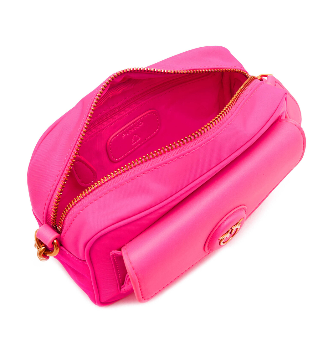 Кожаная сумка-мессенджер GATE CAMERA CASE RECYCLED NYLO Pinko - розовый(101513 A11Q)