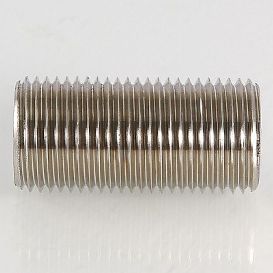 Ниппель Valtec 3/4" НР с наружной резьбой под сгонный ключ латунный никелированный VTr.651.N.0005