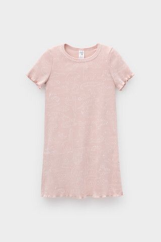 сорочка  для девочки  К 1180/24/зоопарк на дымчатой розе