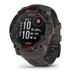 Умные часы Garmin Instinct 3 Solar 50 mm Black with Charcoal Band (010-02935-00)