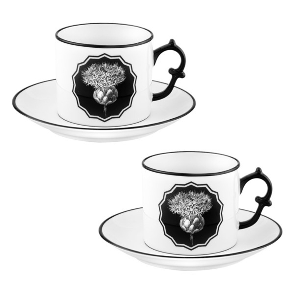 Набор чайных пар 230мл 2шт Vista Alegre Гербарий белый