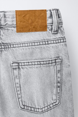 ZARA ДЖИНСЫ SLIM FIT, СЕРЫЙ