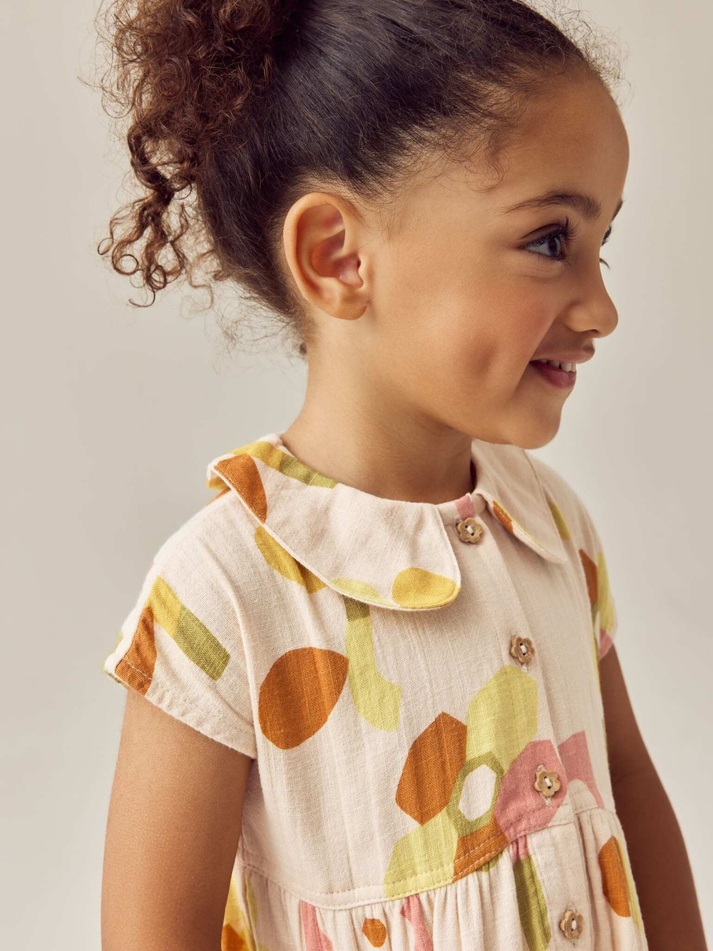 Комбинезон летний для девочки Next E29-094, Кремовый