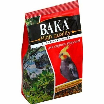 Вака High Quality корм  д/средних попугаев  500г.