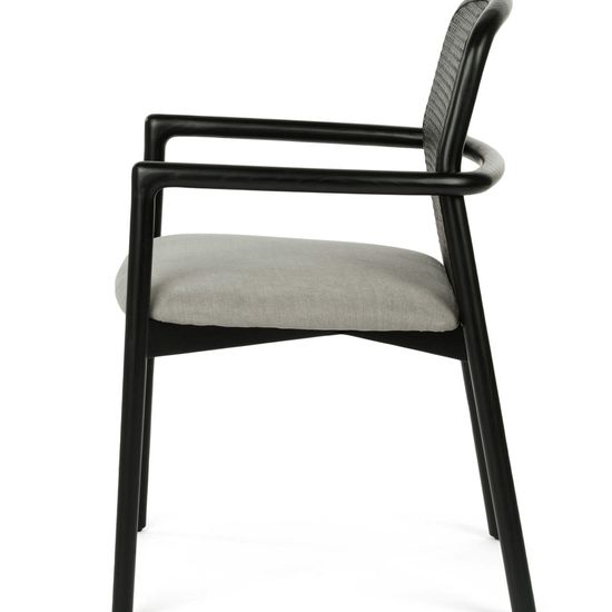 Стул Jett черное дерево цвет серый