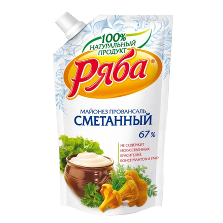 Майонез Ряба Сметанный  67% 350 мл