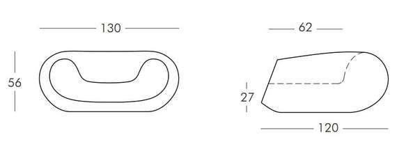 Пластиковое лаунж-кресло Chubby Standard тортора