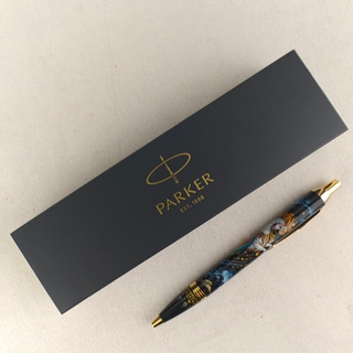 Ручка шариковая Parker "Сказочный конь" белый с ручной росписью в коробке