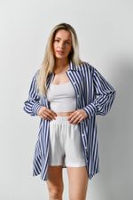 Блузка (рубашка) Тропический рай-2 Виотекс СИНИЙ