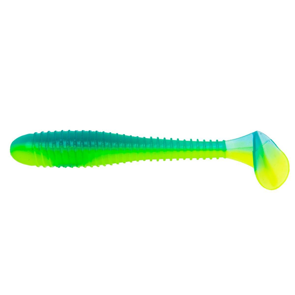 Виброхвост несъедоб. Catcher 2,75"/7 см Blue Lime 100шт. (HS-1-040-N) Helios