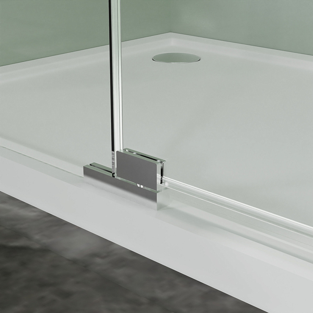 Душевое ограждение Azario MALE 900х900х1950 прозрачное стекло 6 мм, профиль черный матовый (AZ-J50-90-MB-CL)