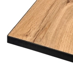 Стол Bradex Home Dublin раскладной 120-160х80х75 Дуб Вотан, чёрные ножки