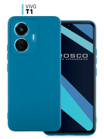 Чехол ROSCO для Vivo T1 (арт. VV-T1-COLOURFUL-BLUE )