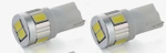 Светодиод 12V T10  6SMD 3570 WHITE CSP 5.5W 6000K (биполярные) (2шт) SUPER VISION Парус SP-04T10