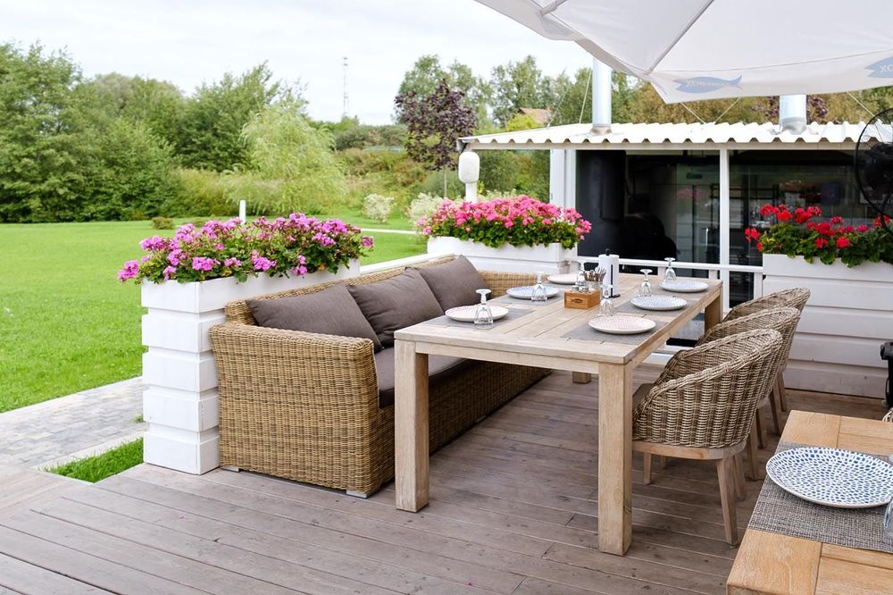 "Капучино" диван из искусственного ротанга трехместный, цвет соломенный