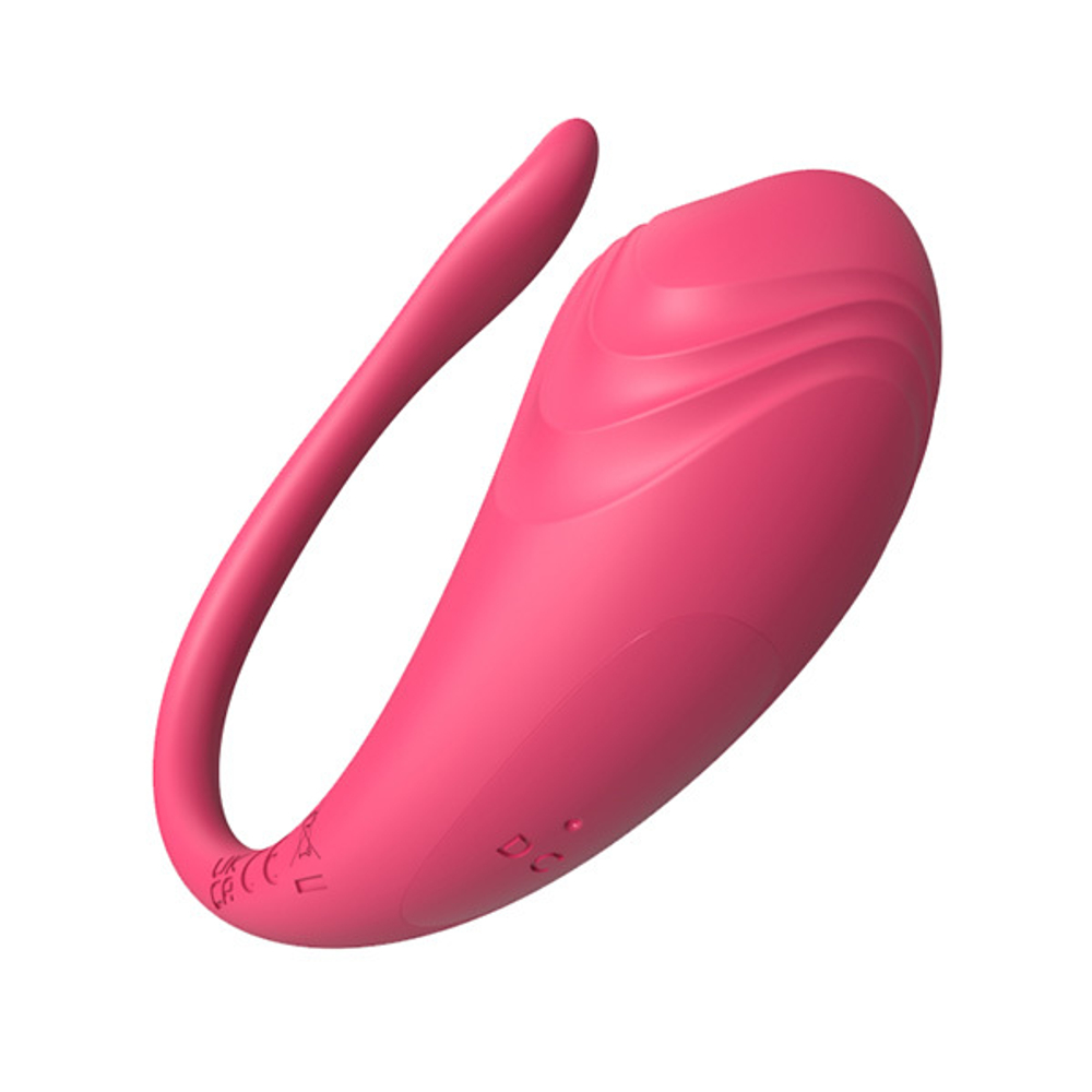 Розовое виброяйцо с управлением через приложение Secwell SW3022