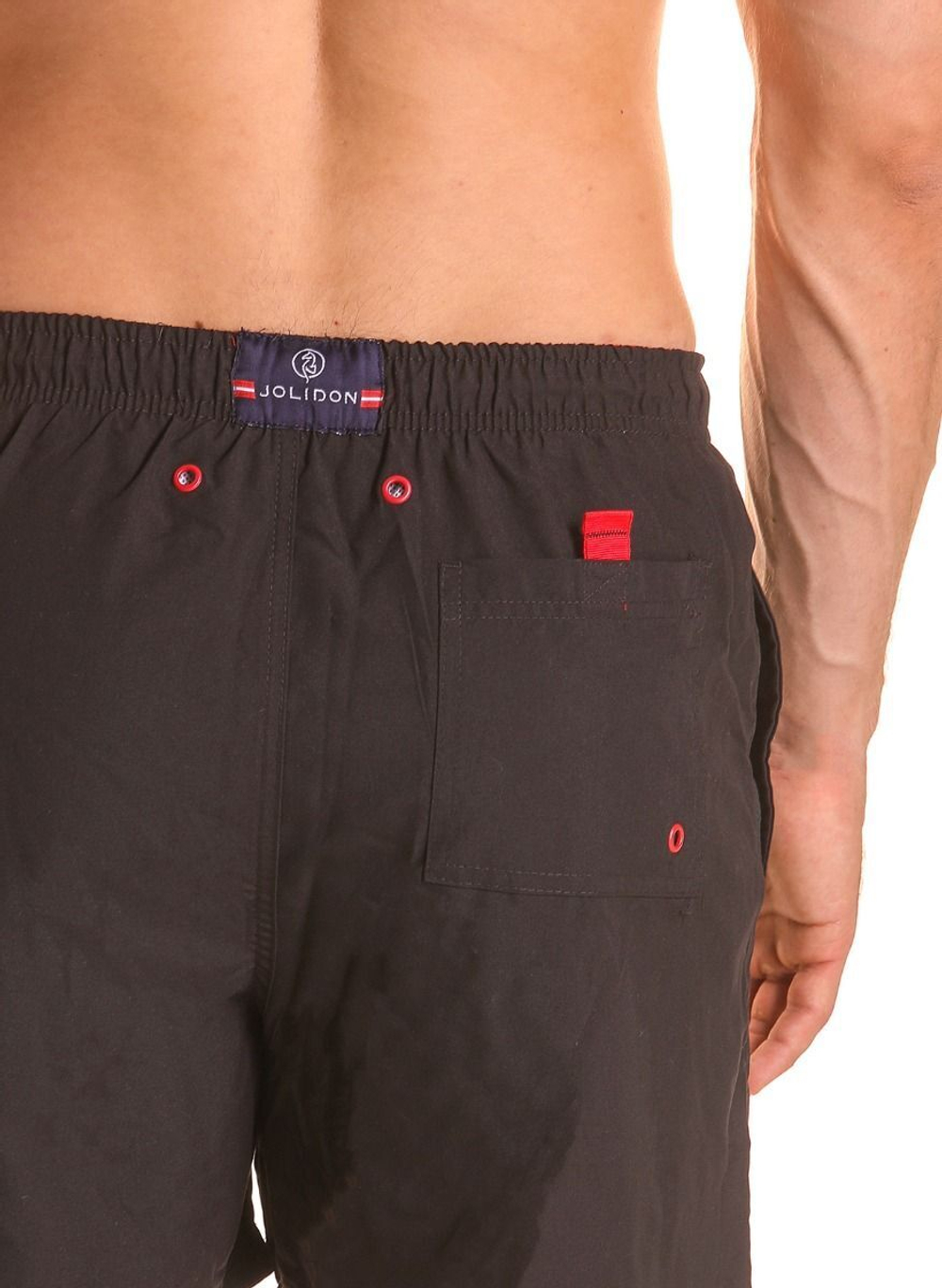 Мужские плавки-шорты с поясом на резинке (Размер: XL) (Цвет: черный)