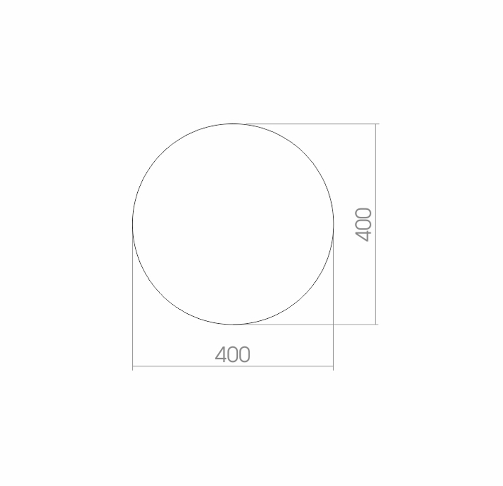Зеркало MIXLINE круглое 400 мм