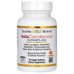 California Gold Nutrition, AstaCarotenoid, комплекс с лютеином, ликопином, астаксантином и витамином A, 30 вегетарианских капсул
