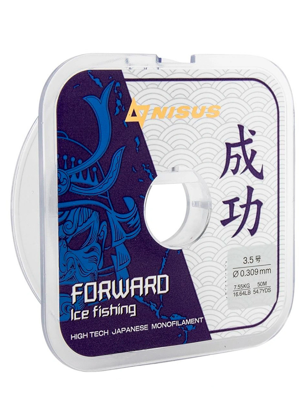 Леска для рыбалки Nisus FORWARD ICE FISHING Nylon Transparent 0,074mm/50m (N-FIF-0.074-50)
