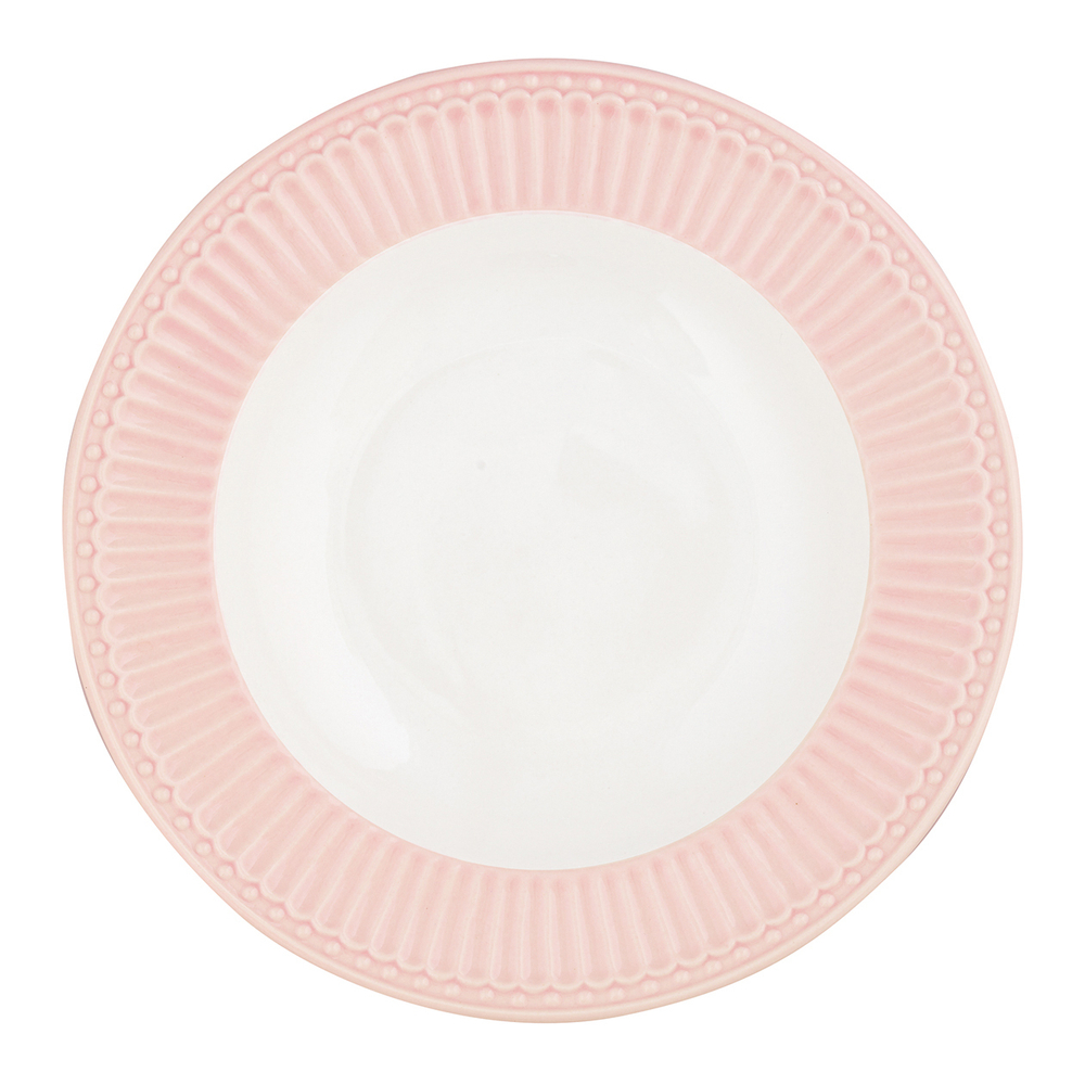 Тарелка глубокая Alice pale pink, 21,5 см