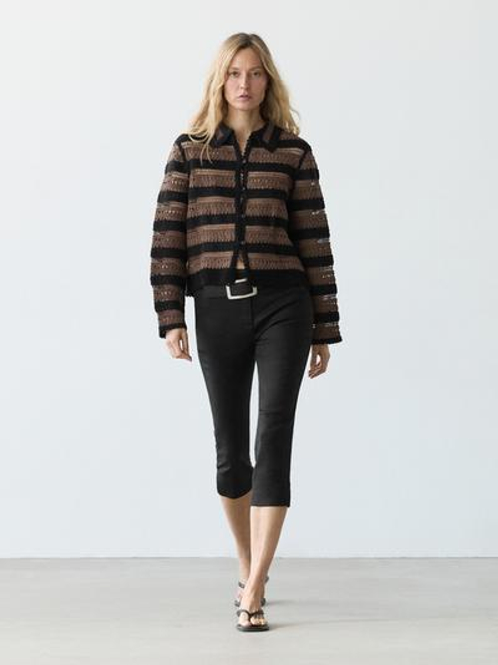 Massimo Dutti Короткая куртка, коричневый