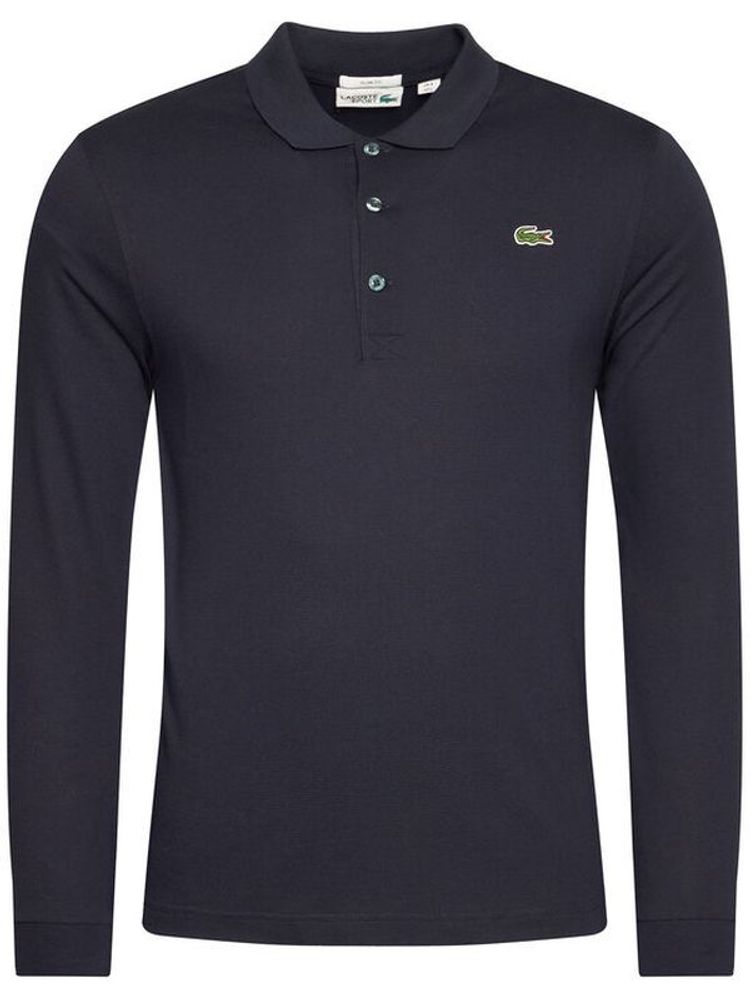 Мужское теннисное поло Lacoste SPORT Long Sleeve Polo - navy