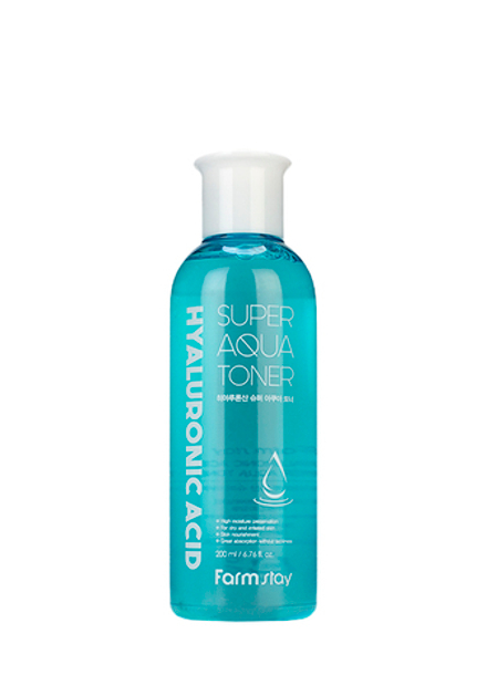 FarmStay Hyaluronic Acid Super Aqua Toner Суперувлажняющий тонер с гиалуроновой кислотой