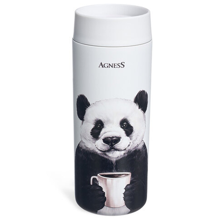 ТЕРМОКРУЖКА PANDA 350 МЛ, КОЛБА НЕРЖ.СТАЛЬ 18/10